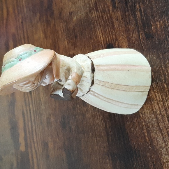 JASCO 1978 Merri Bells Girl with Dog Porcelain Bisque Bell Figurine Hand Painted - Picture 2 of 8